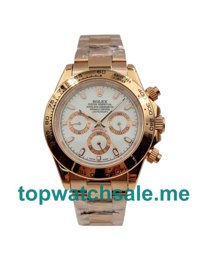 UK AAA Rolex Daytona 116505 40 MM Ivory Dials Men Replica Watches