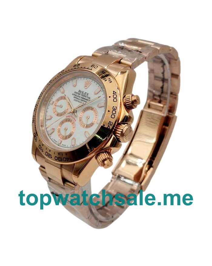 UK AAA Rolex Daytona 116505 40 MM Ivory Dials Men Replica Watches