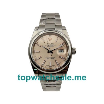 UK AAA Rolex Datejust 116300 36 MM Salmon Dials Men Replica Watches
