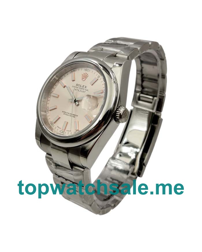 UK AAA Rolex Datejust 116300 36 MM Salmon Dials Men Replica Watches