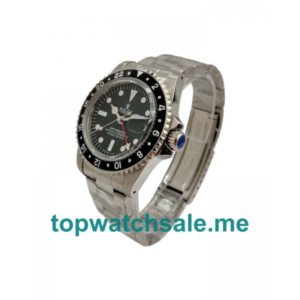 UK AAA Rolex GMT-Master 16750 40 MM Black Dials Men Replica Watches