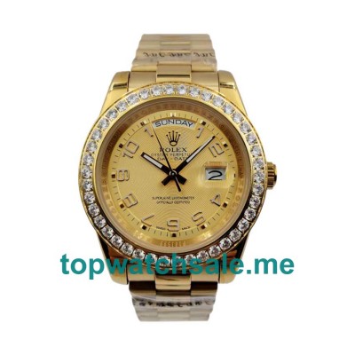 UK AAA Rolex Day-Date II 218348 41 MM Champagne Dials Men Replica Watches