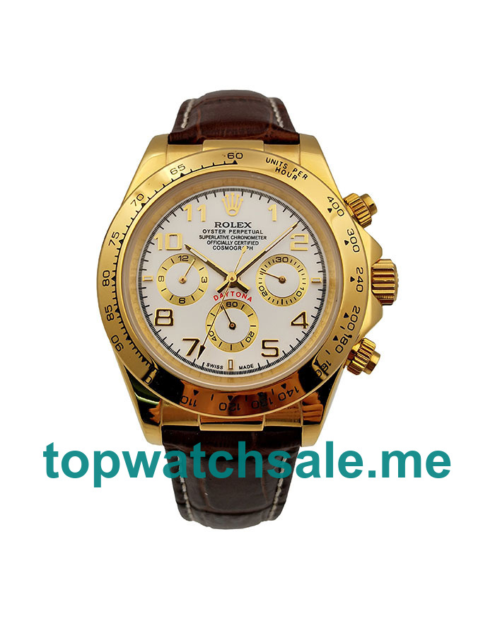 UK AAA Rolex Daytona 16518 40 MM White Dials Men Replica Watches