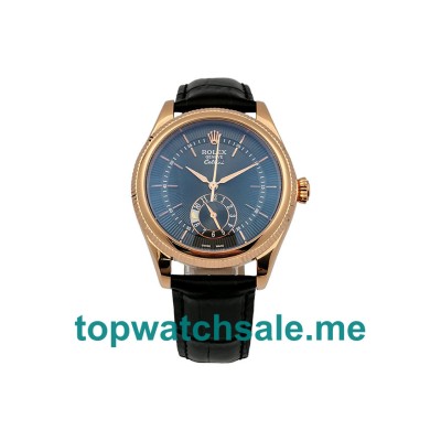 UK AAA Rolex Cellini 50525 39 MM Black Dials Men Replica Watches