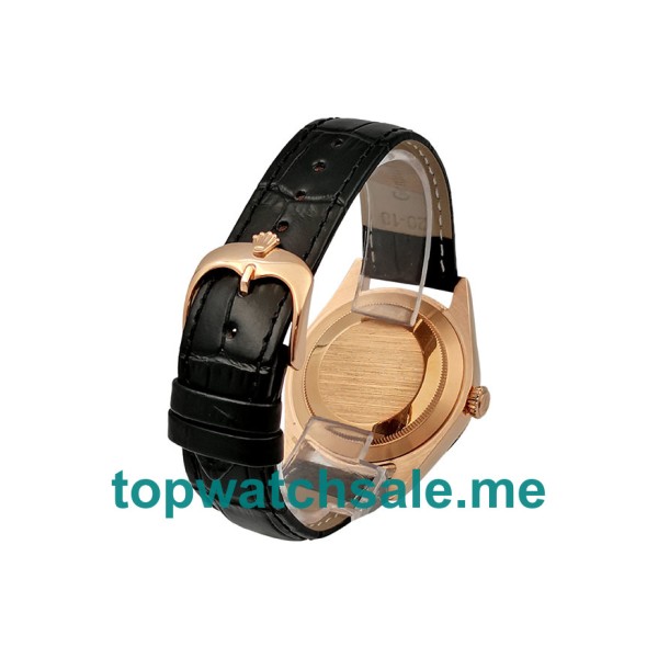 UK AAA Rolex Cellini 50525 39 MM Black Dials Men Replica Watches