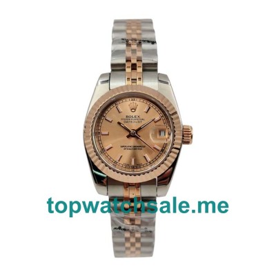 UK AAA Rolex Lady-Datejust 179171 26 MM Pink Dials Women Replica Watches