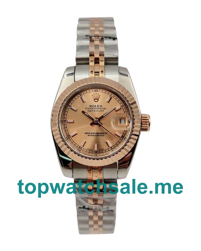 UK AAA Rolex Lady-Datejust 179171 26 MM Pink Dials Women Replica Watches