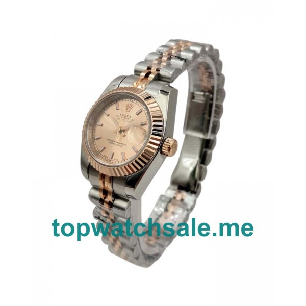 UK AAA Rolex Lady-Datejust 179171 26 MM Pink Dials Women Replica Watches