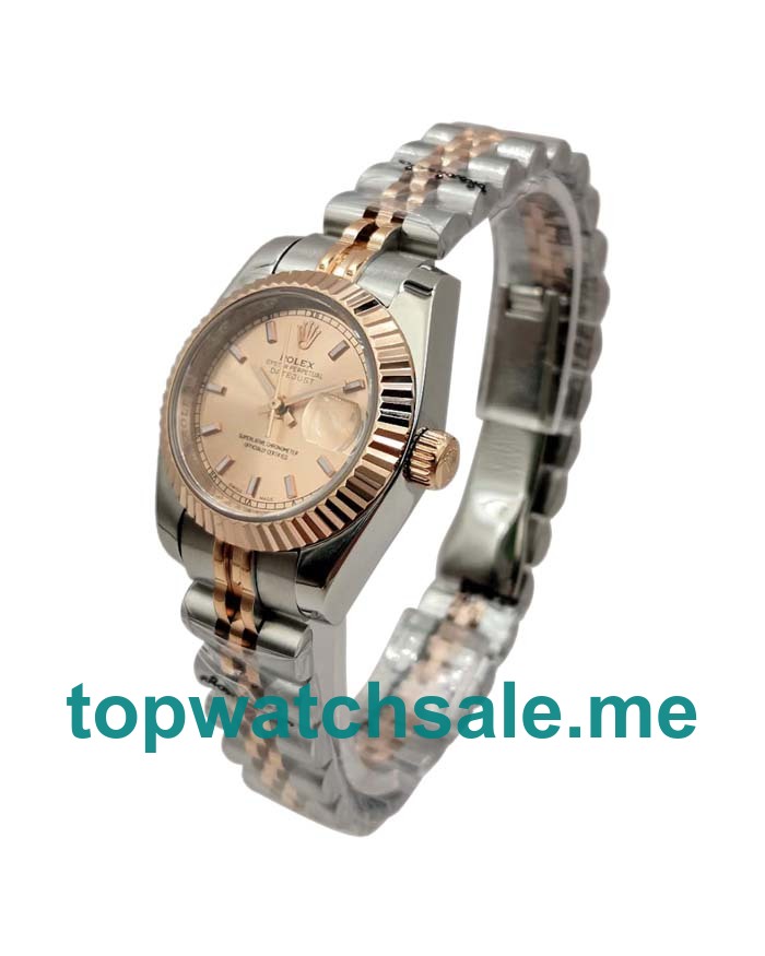 UK AAA Rolex Lady-Datejust 179171 26 MM Pink Dials Women Replica Watches