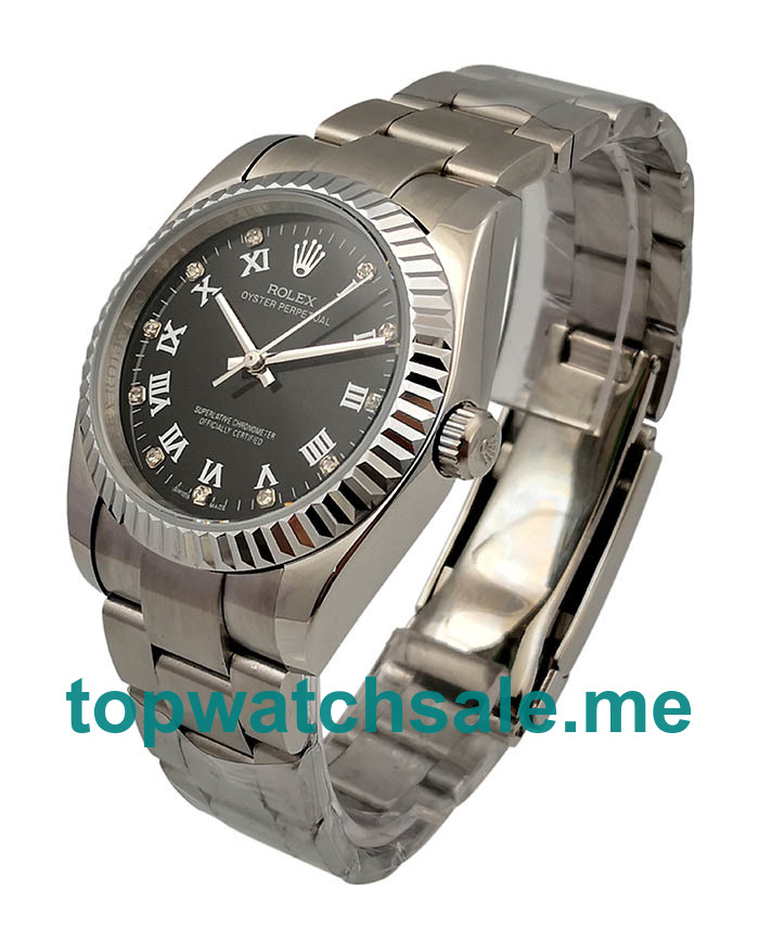 UK AAA Rolex Oyster Perpetual 114234 36 MM Black Dials Men Replica Watches