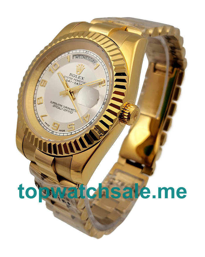 UK AAA Rolex Day-Date II 218238 41 MM Ivory Dials Men Replica Watches