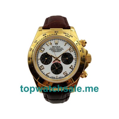 UK AAA Rolex Daytona 116518 40 MM White Dials Men Replica Watches