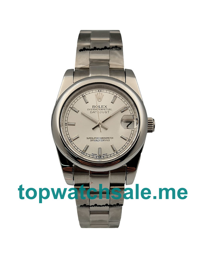 UK AAA Rolex Datejust 178240 31 MM Silver Dials Unisex Replica Watches