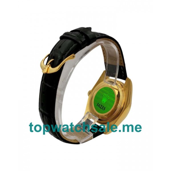UK AAA Rolex Datejust 6827 36 MM Black Dials Unisex Replica Watches