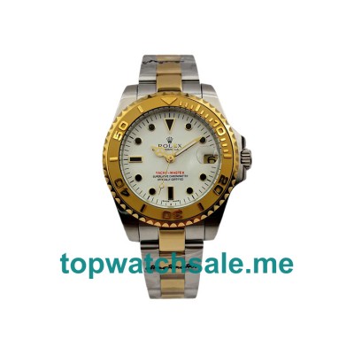 UK AAA Rolex Yacht-Master 169623 35 MM White Dials Men Replica Watches