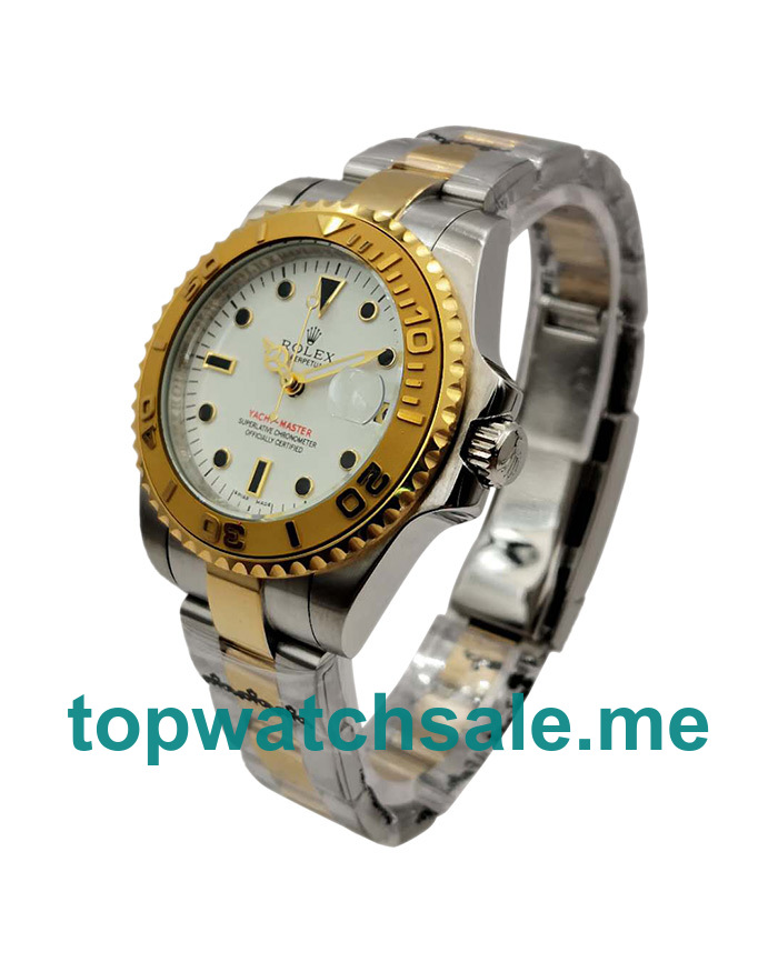 UK AAA Rolex Yacht-Master 169623 35 MM White Dials Men Replica Watches