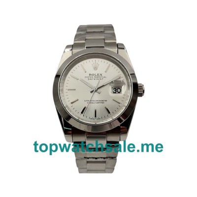 UK AAA Rolex Datejust 15200 36 MM Silver Dials Men Replica Watches