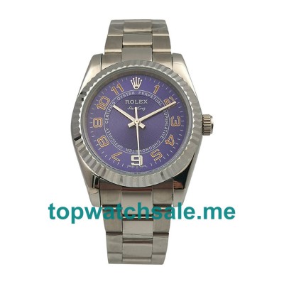 UK AAA Rolex Air-King 114234 36 MM Blue Dials Men Replica Watches