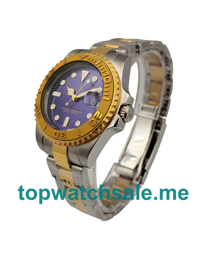 UK AAA Rolex Yacht-Master 169623 35 MM Blue Dials Women Replica Watches