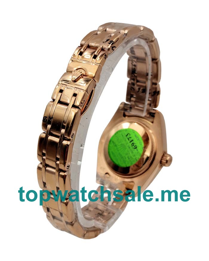 UK AAA Rolex Pearlmaster 80315 27 MM Pink Dials Women Replica Watches