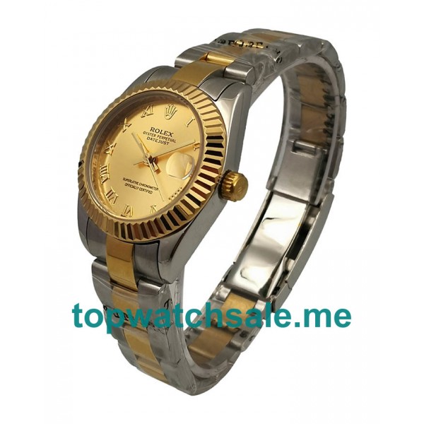 UK AAA Rolex Datejust 178273 31 MM Champagne Dials Unisex Replica Watches