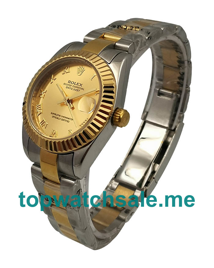 UK AAA Rolex Datejust 178273 31 MM Champagne Dials Unisex Replica Watches