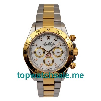 UK AAA Rolex Daytona 16523 40 MM White Dials Men Replica Watches