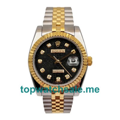 UK AAA Rolex Datejust 116233 36 MM Black Dials Men Replica Watches