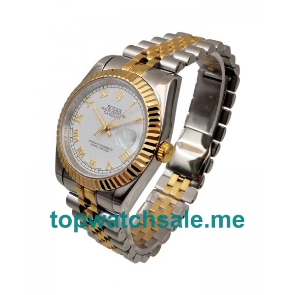 UK AAA Rolex Datejust 16233 36 MM White Dials Men Replica Watches