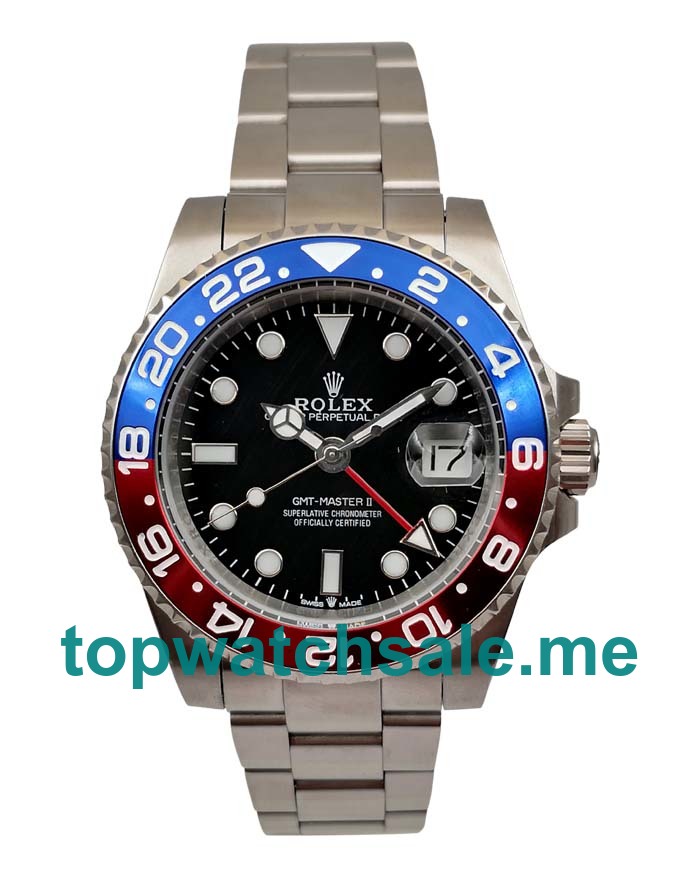 UK AAA Rolex GMT-Master II 1675 40 MM Black Dials Men Replica Watches