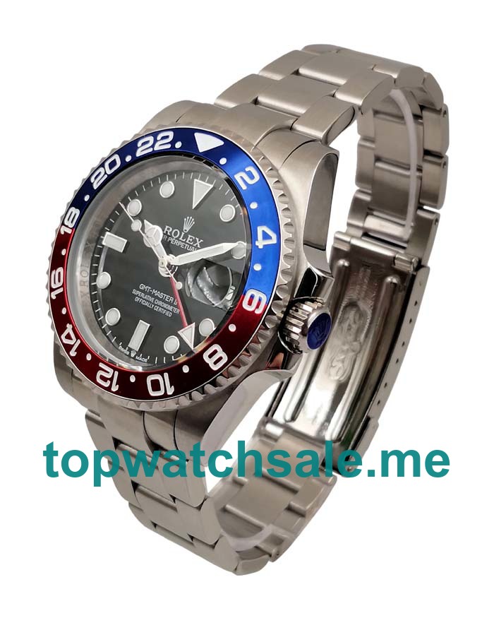 UK AAA Rolex GMT-Master II 1675 40 MM Black Dials Men Replica Watches