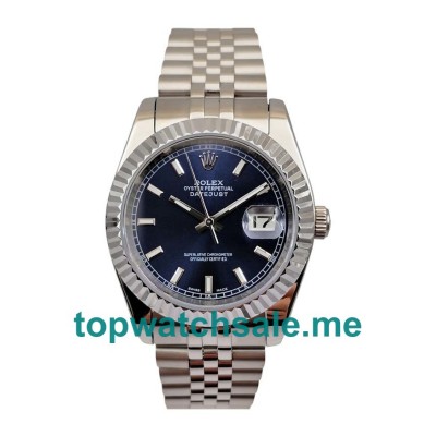 UK AAA Rolex Datejust 16234 36 MM Blue Dials Men Replica Watches