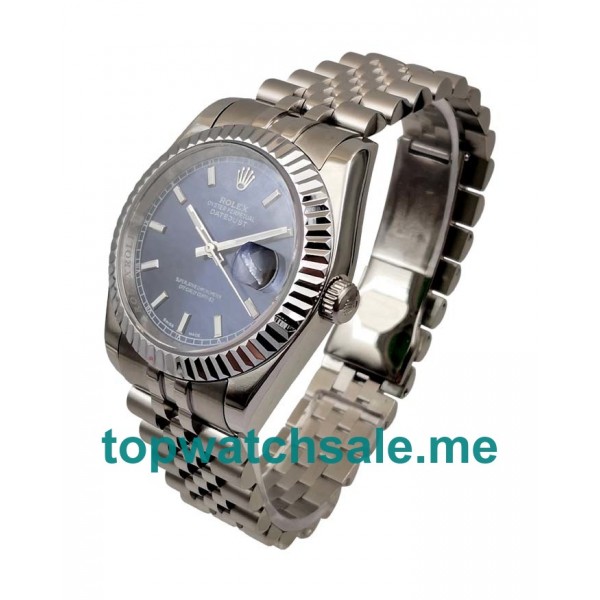 UK AAA Rolex Datejust 16234 36 MM Blue Dials Men Replica Watches