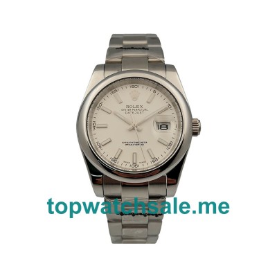 UK AAA Rolex Datejust 115200 36 MM White Dials Men Replica Watches