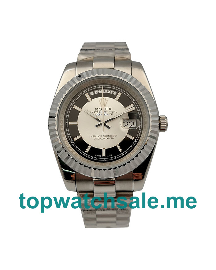UK AAA Rolex Day-Date 218239 41 MM White & Black Dials Men Replica Watches