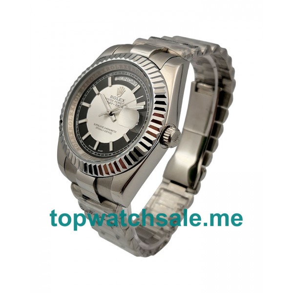UK AAA Rolex Day-Date 218239 41 MM White & Black Dials Men Replica Watches