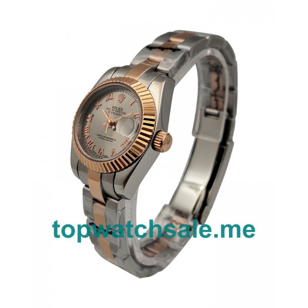 UK AAA Rolex Lady-Datejust 179171 26 MM Rhodium Dials Women Replica Watches