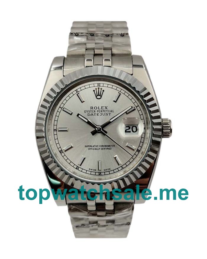 UK AAA Rolex Datejust 116234 36 MM Ivory Dials Men Replica Watches