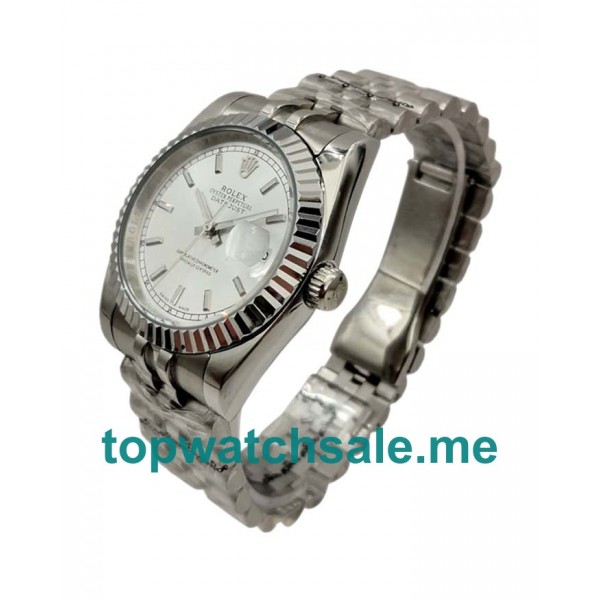 UK AAA Rolex Datejust 116234 36 MM Ivory Dials Men Replica Watches