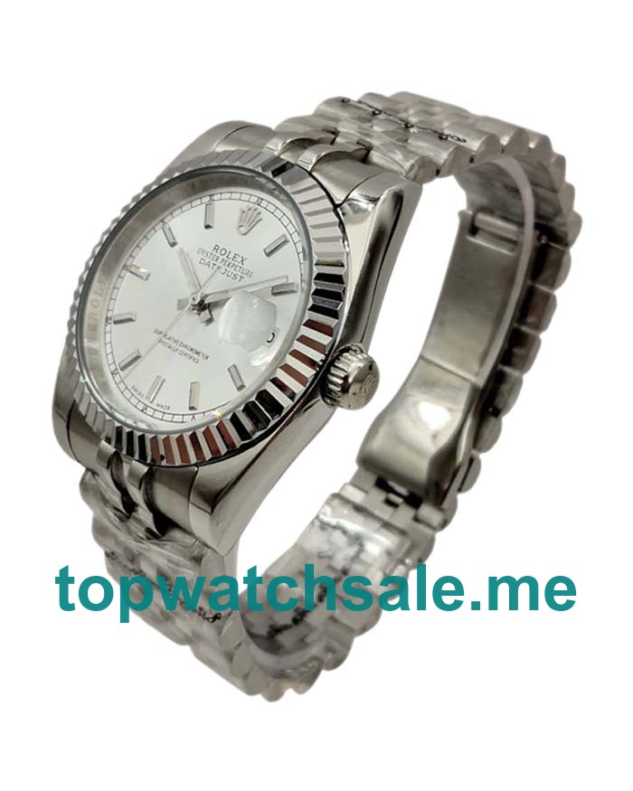 UK AAA Rolex Datejust 116234 36 MM Ivory Dials Men Replica Watches
