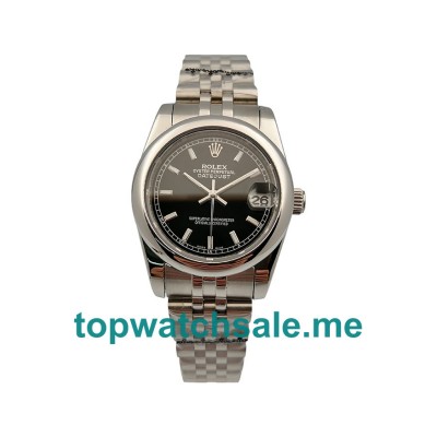 UK AAA Rolex Datejust 178240 31 MM Black Dials Unisex Replica Watches