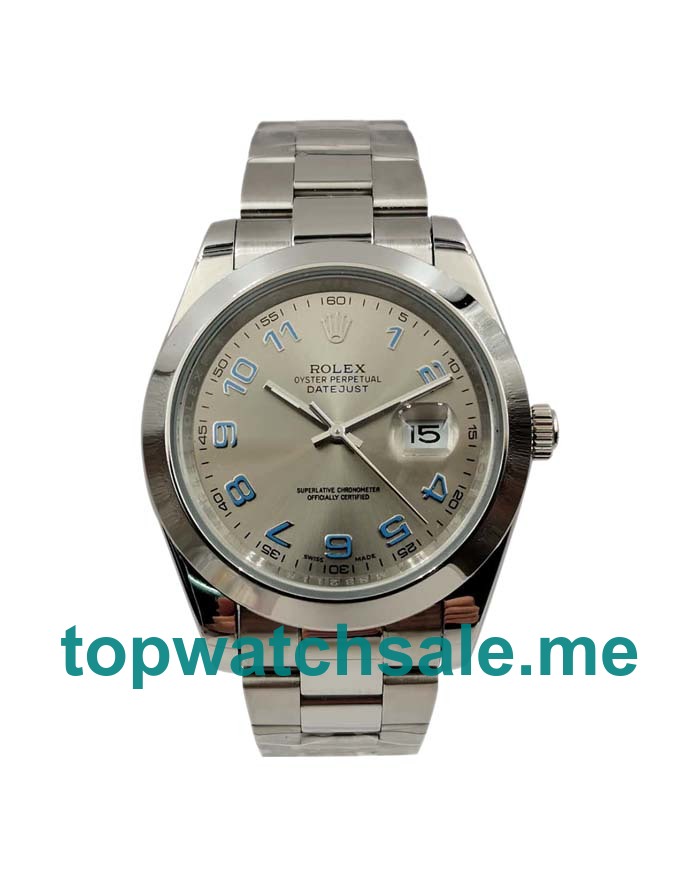 UK AAA Rolex Datejust II 116300 41 MM Silver Dials Men Replica Watches