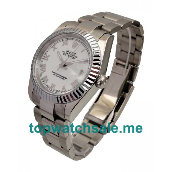 UK AAA Rolex Datejust 16220 36 MM White Dials Men Replica Watches