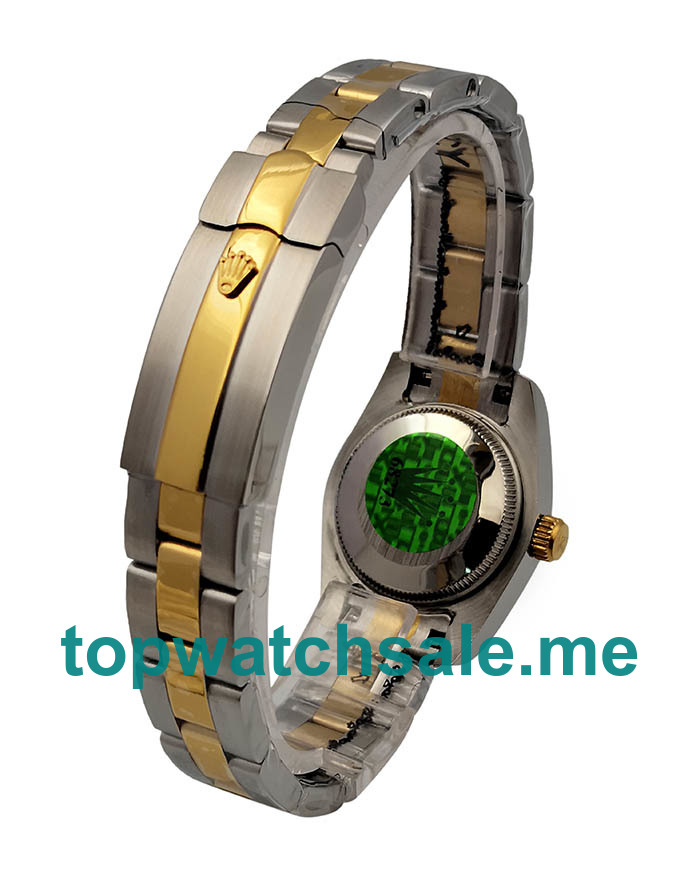 UK AAA Rolex Lady-Datejust 69173 26 MM Black Dials Women Replica Watches