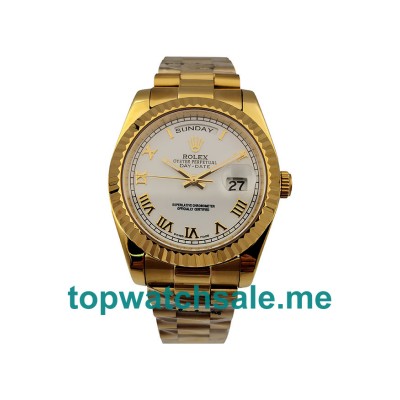 UK AAA Rolex Day-Date 118238 36 MM White Dials Men Replica Watches