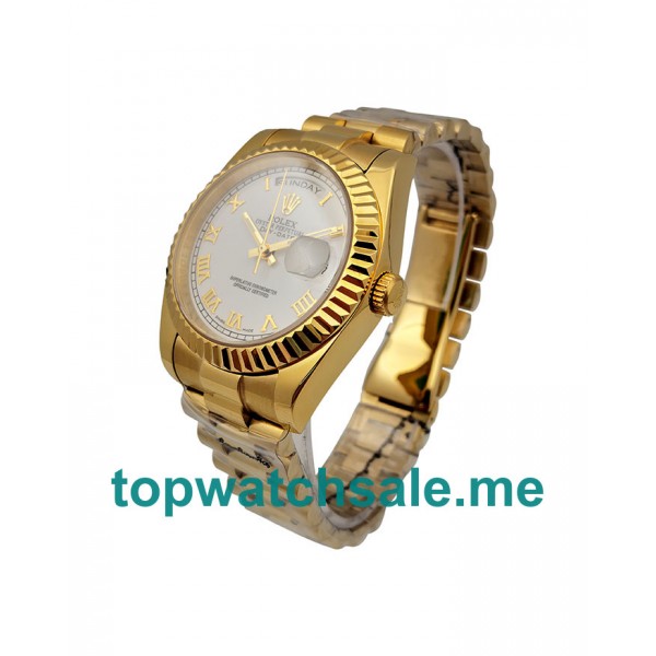 UK AAA Rolex Day-Date 118238 36 MM White Dials Men Replica Watches