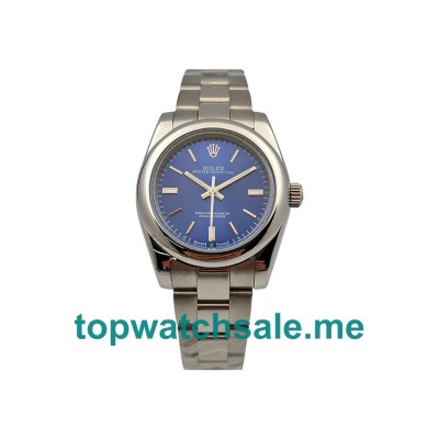 UK AAA Rolex Oyster Perpetual 177200 31 MM Blue Dials Unisex Replica Watches
