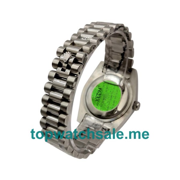 UK AAA Rolex Day-Date 118346 36 MM Green & Silver Dials Men Replica Watches