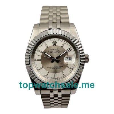 UK AAA Rolex Datejust 116234 Silver Dials Men Replica Watches