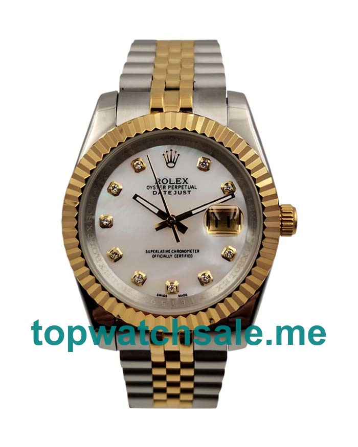 UK AAA Rolex Datejust 116233 41MM White Mother-Of-Pearl Dials Men Replica Watches